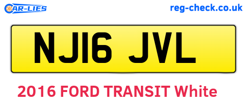 NJ16JVL are the vehicle registration plates.