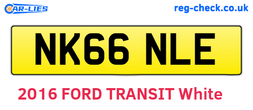 NK66NLE are the vehicle registration plates.