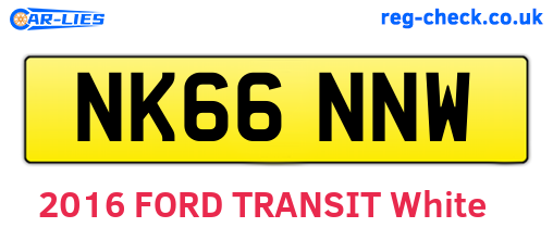 NK66NNW are the vehicle registration plates.