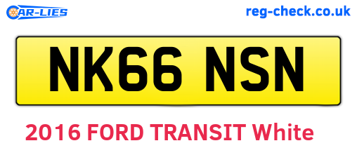 NK66NSN are the vehicle registration plates.