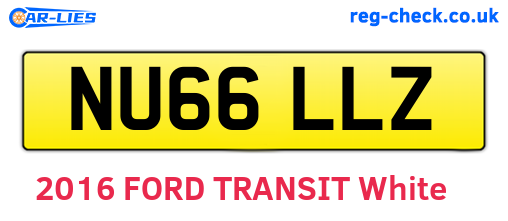 NU66LLZ are the vehicle registration plates.
