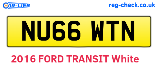 NU66WTN are the vehicle registration plates.