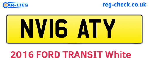 NV16ATY are the vehicle registration plates.