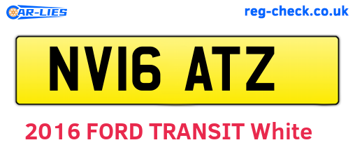 NV16ATZ are the vehicle registration plates.