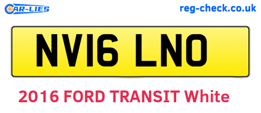NV16LNO are the vehicle registration plates.