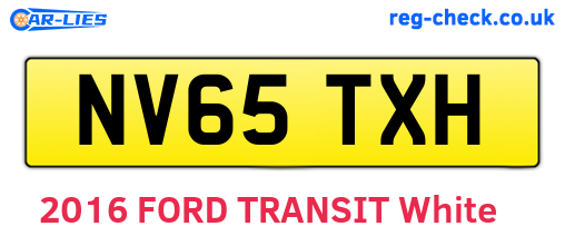 NV65TXH are the vehicle registration plates.