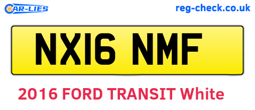 NX16NMF are the vehicle registration plates.
