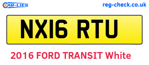 NX16RTU are the vehicle registration plates.