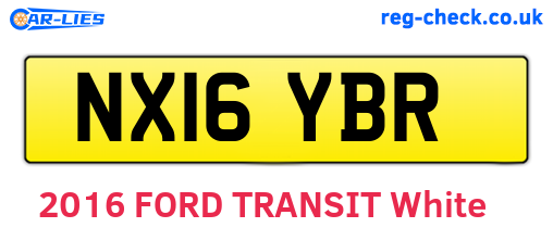NX16YBR are the vehicle registration plates.