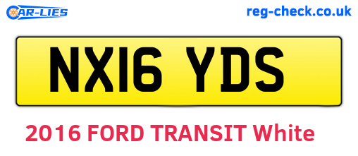 NX16YDS are the vehicle registration plates.