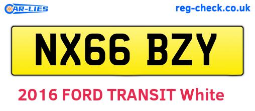 NX66BZY are the vehicle registration plates.