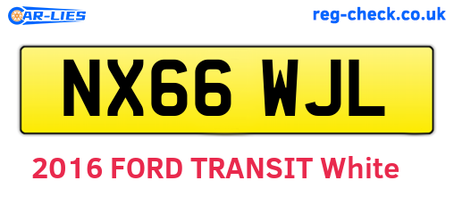 NX66WJL are the vehicle registration plates.