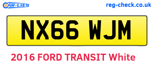 NX66WJM are the vehicle registration plates.