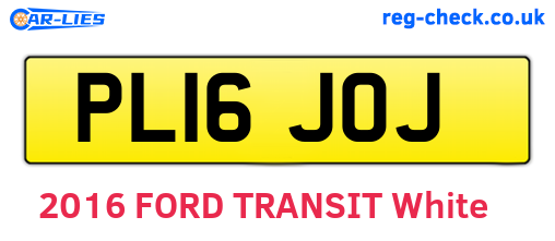 PL16JOJ are the vehicle registration plates.