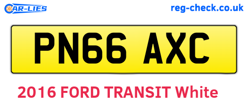 PN66AXC are the vehicle registration plates.