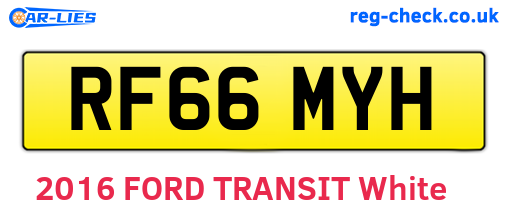 RF66MYH are the vehicle registration plates.