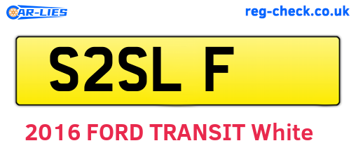 S2SLF are the vehicle registration plates.