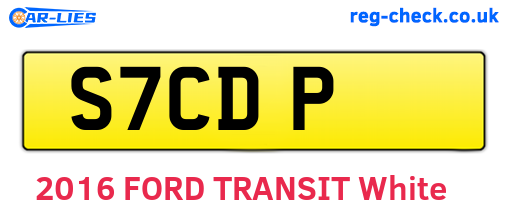 S7CDP are the vehicle registration plates.