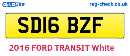 SD16BZF are the vehicle registration plates.