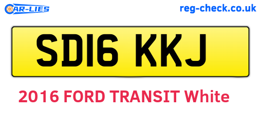 SD16KKJ are the vehicle registration plates.