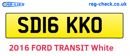 SD16KKO are the vehicle registration plates.
