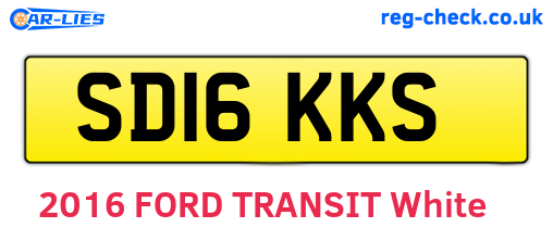 SD16KKS are the vehicle registration plates.