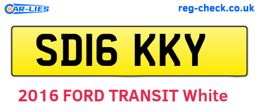 SD16KKY are the vehicle registration plates.