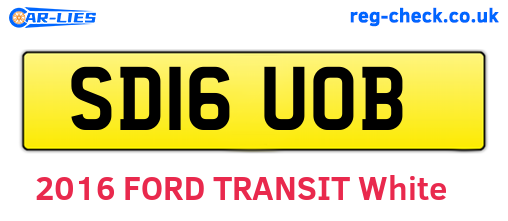 SD16UOB are the vehicle registration plates.