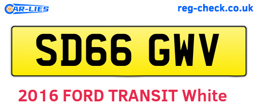 SD66GWV are the vehicle registration plates.