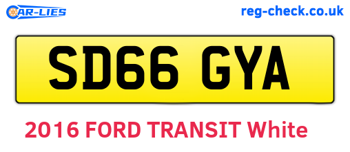 SD66GYA are the vehicle registration plates.