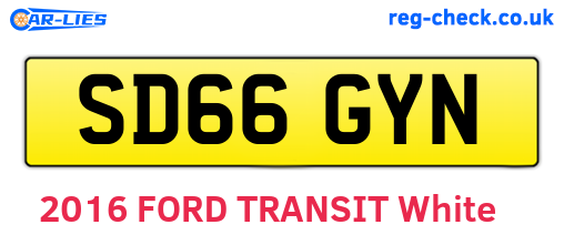 SD66GYN are the vehicle registration plates.