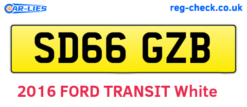 SD66GZB are the vehicle registration plates.