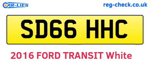 SD66HHC are the vehicle registration plates.