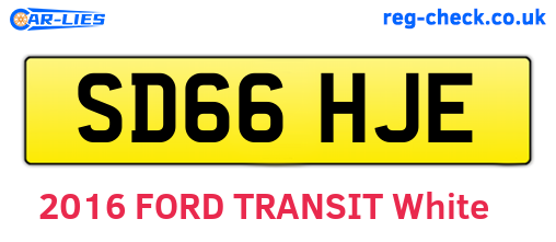 SD66HJE are the vehicle registration plates.