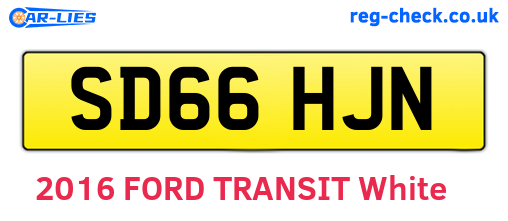 SD66HJN are the vehicle registration plates.