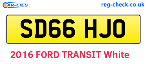 SD66HJO are the vehicle registration plates.