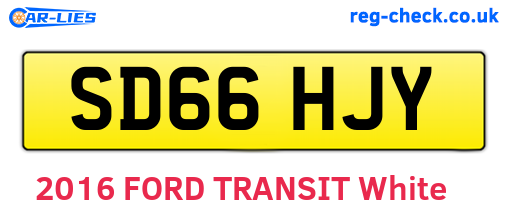 SD66HJY are the vehicle registration plates.