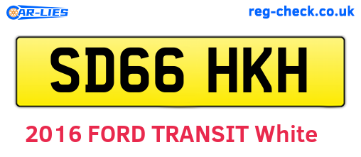 SD66HKH are the vehicle registration plates.