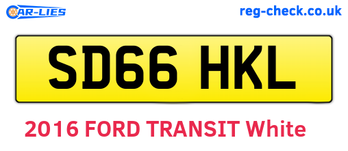 SD66HKL are the vehicle registration plates.