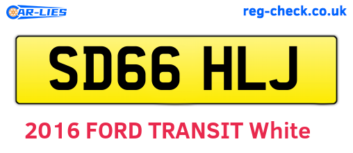 SD66HLJ are the vehicle registration plates.