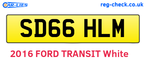 SD66HLM are the vehicle registration plates.