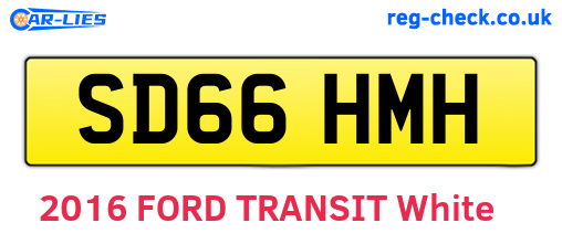 SD66HMH are the vehicle registration plates.