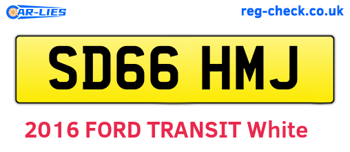 SD66HMJ are the vehicle registration plates.