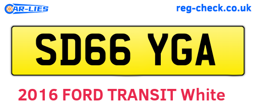 SD66YGA are the vehicle registration plates.