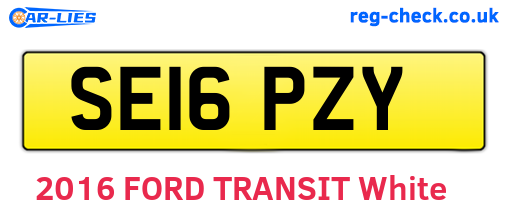 SE16PZY are the vehicle registration plates.