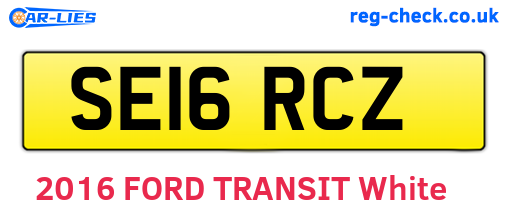SE16RCZ are the vehicle registration plates.