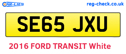 SE65JXU are the vehicle registration plates.