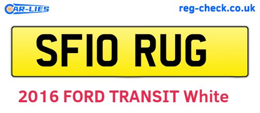 SF10RUG are the vehicle registration plates.