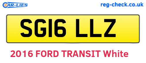 SG16LLZ are the vehicle registration plates.