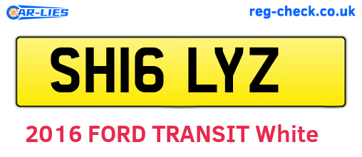 SH16LYZ are the vehicle registration plates.